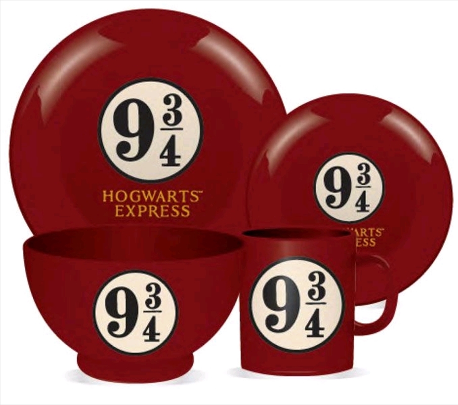 Harry Potter - Platform 9 3/4 4 Piece Ceramic Dinner Set/Product Detail/Diningware