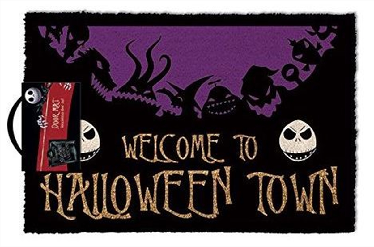 Nightmare Before Christmas - Welcome To Halloween Town Doormat/Product Detail/Doormats
