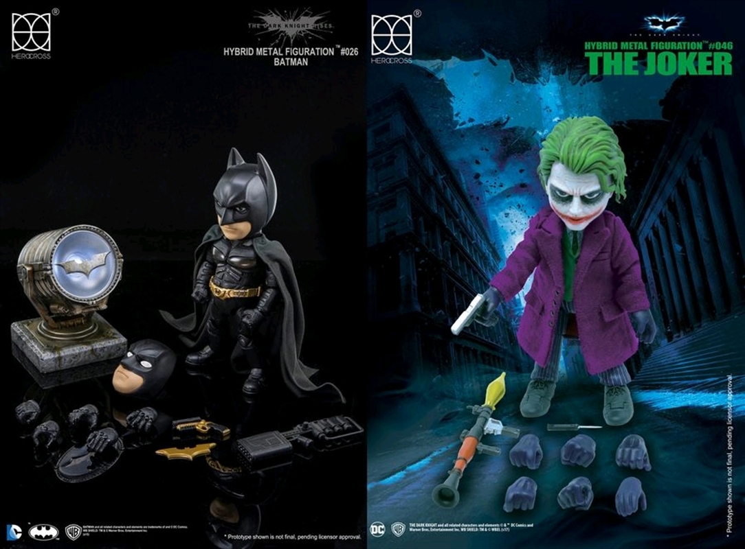 Batman: The Dark Knight - Batman & Joker 2-Pack Hybrid Metal Figuration Box Set/Product Detail/Figurines