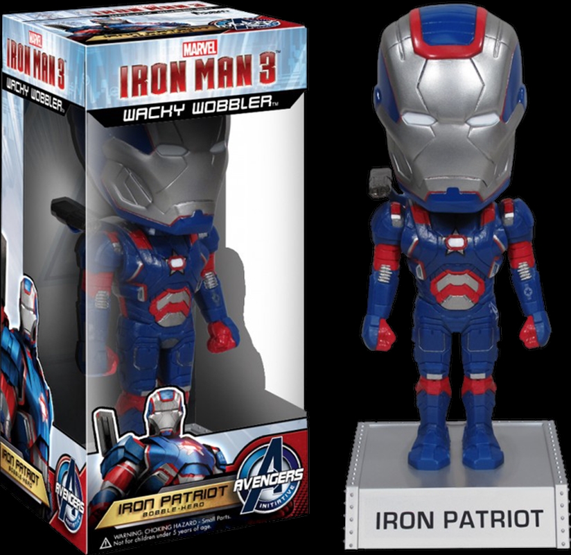 Iron Man 3 - Iron Patriot Wacky Wobbler/Product Detail/Funko Collections