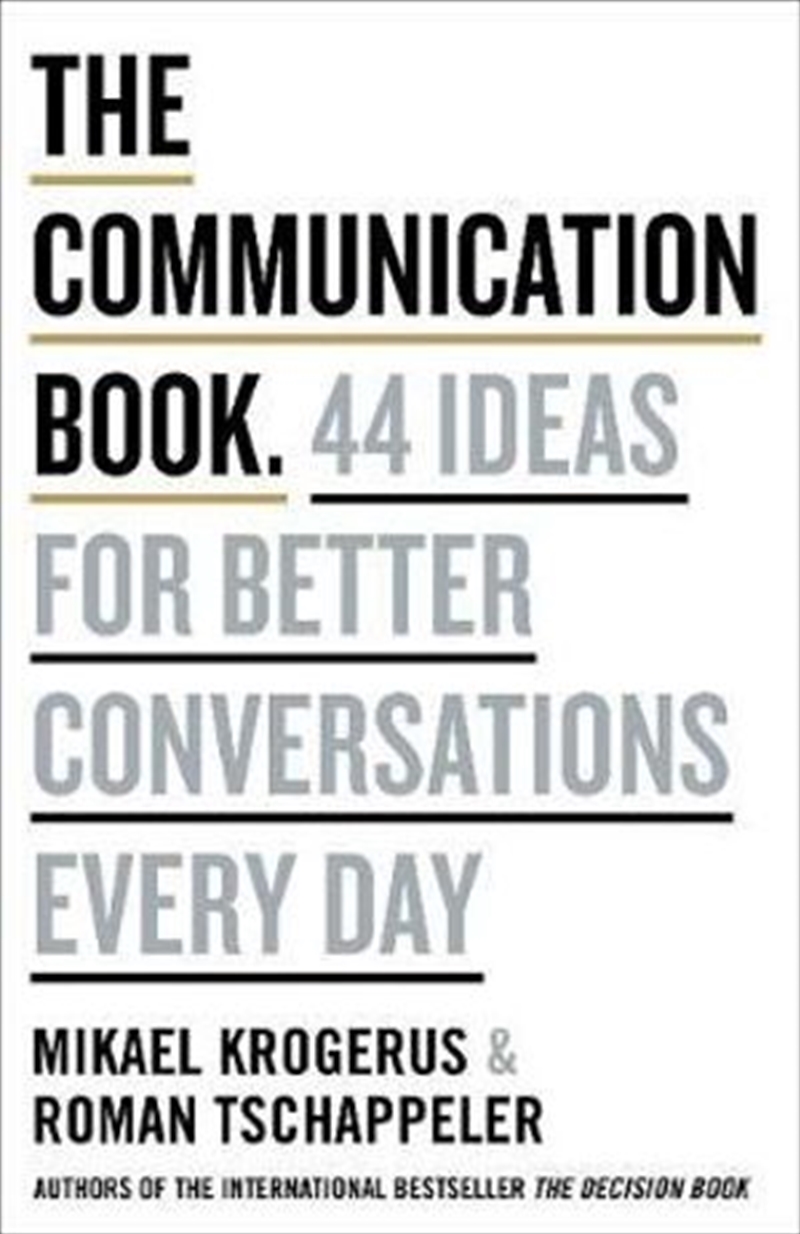 The Communication Book:  44 Ideas for Better Communications Every Day/Product Detail/Reading