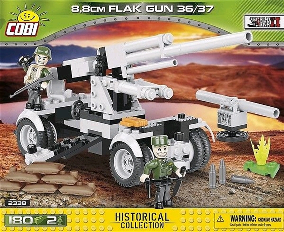 World War II - 180 Piece 8.8cm Flak Gun 36/37/Product Detail/Building Sets & Blocks