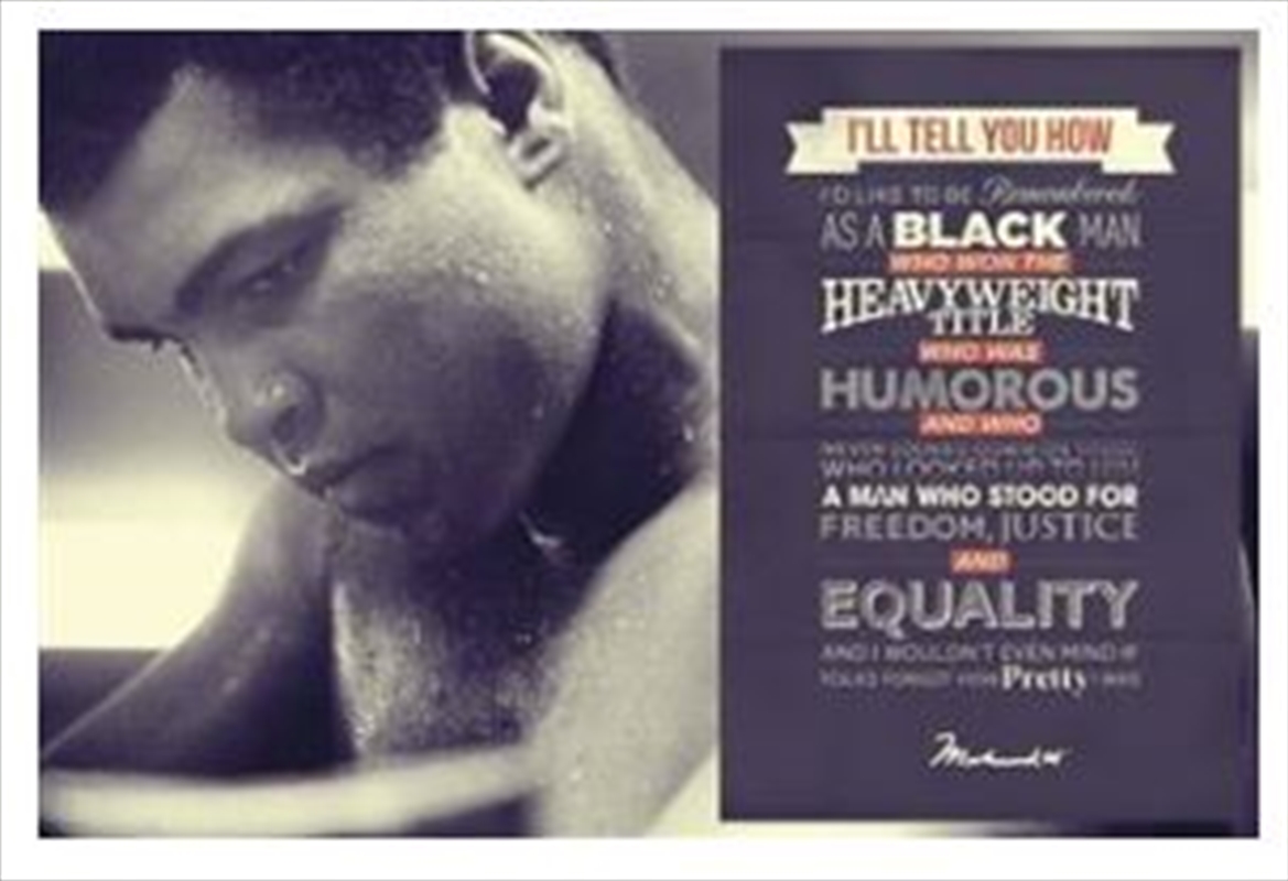Muhammad Ali - Remembered Quote Poster/Product Detail/Posters & Prints