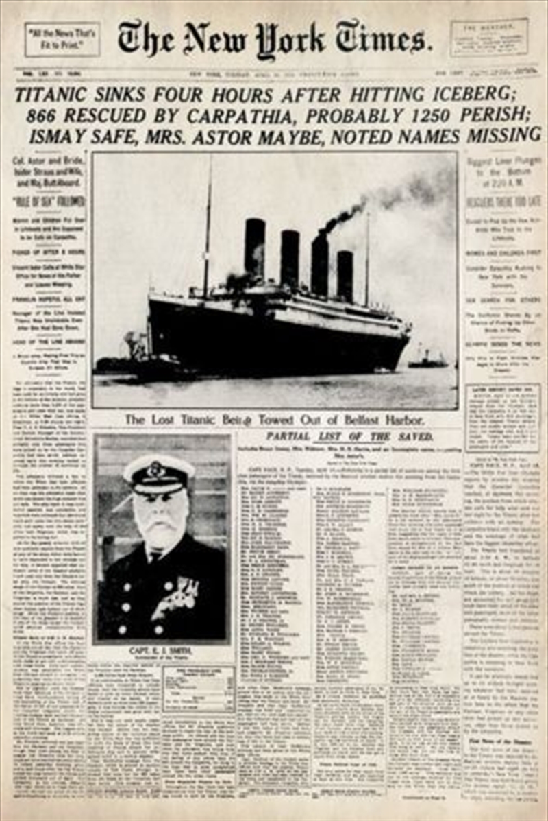 Titanic - New York Times | Merchandise
