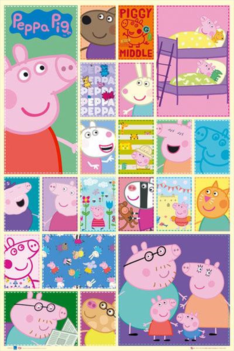 Peppa Pig Grid Poster/Product Detail/Posters & Prints