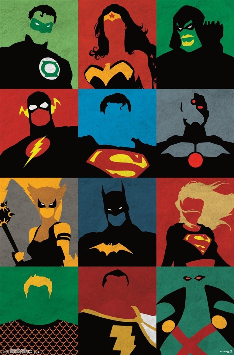 DC Comics - Justice League Minimalist/Product Detail/Posters & Prints