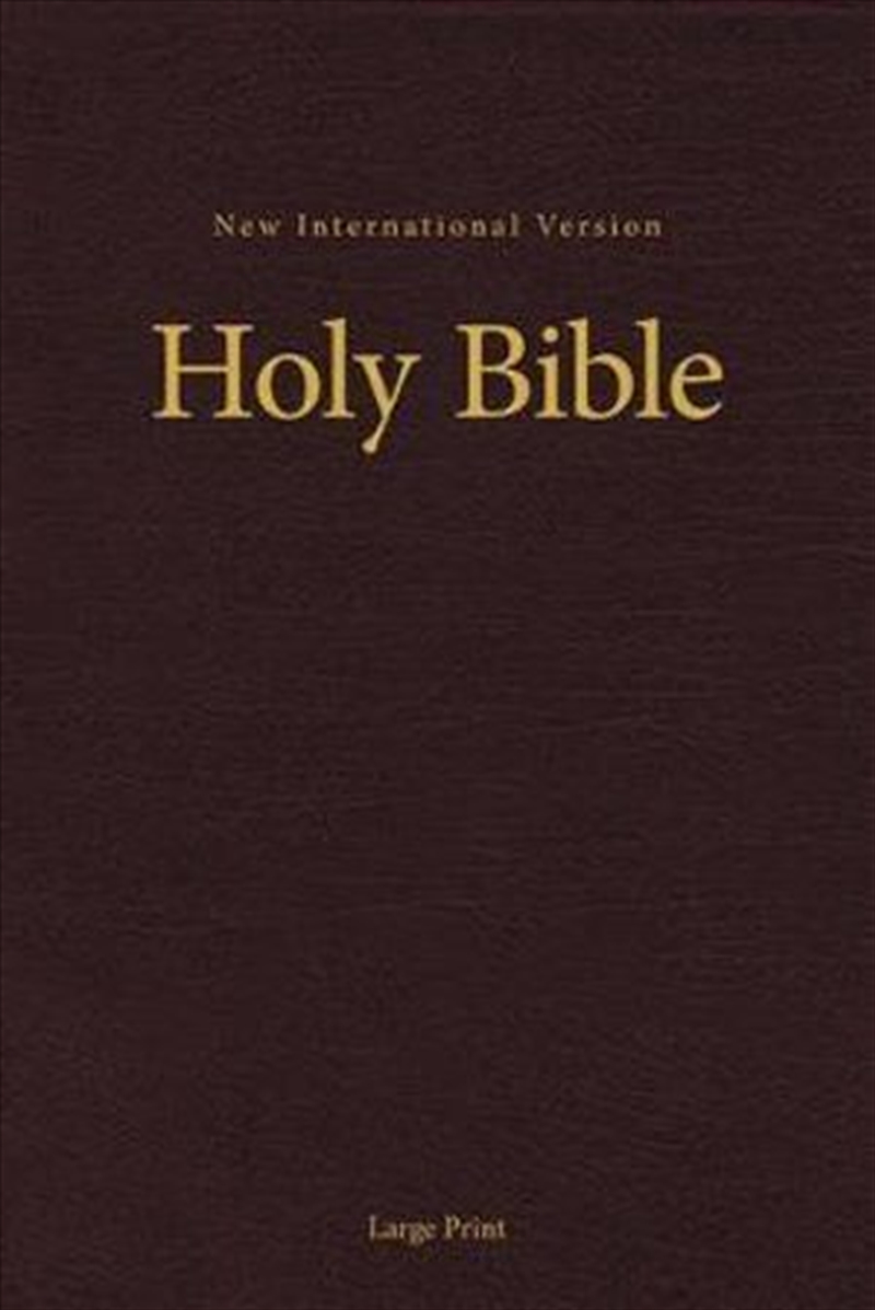 NIV, Pew And Worship Bible, Large Print [Burgundy]/Product Detail/Religion & Beliefs