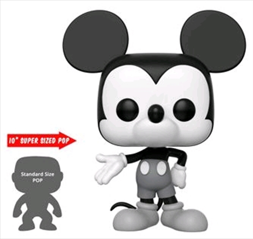 Mickey Mouse - 90th Mickey Mouse Black & White US Exclusive 10" Pop! Vinyl [RS]/Product Detail/TV