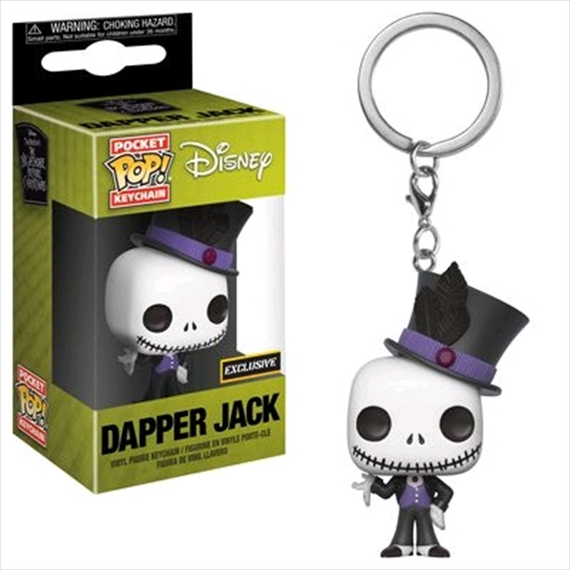The Nightmare Before Christmas - Jack Dapper US Exclusive Pocket Pop! Keychain [RS]/Product Detail/Keyrings