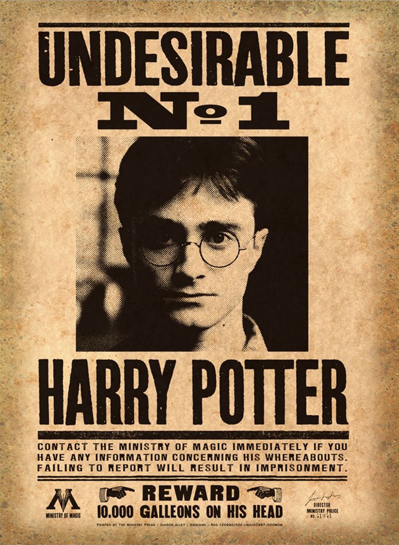 Harry Potter - Undesirable No 1/Product Detail/Posters & Prints