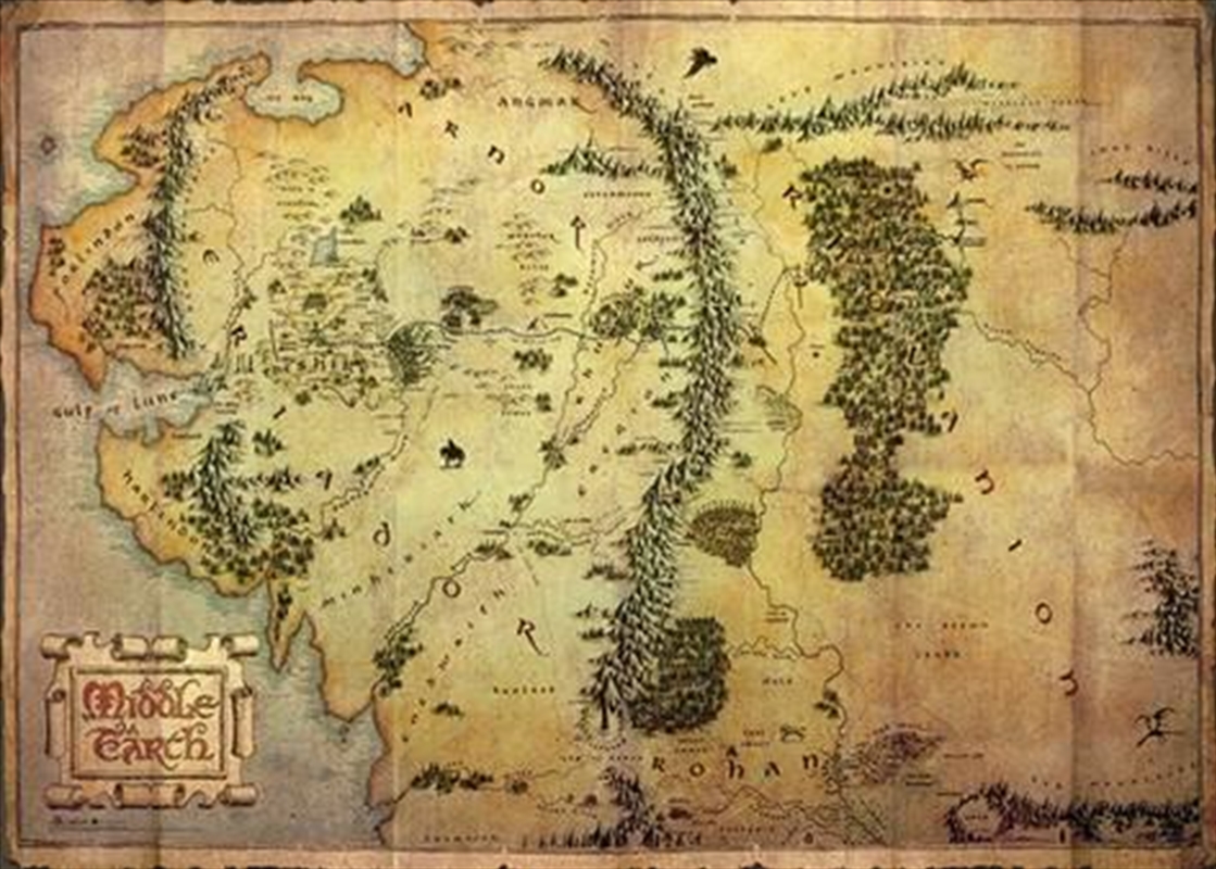 The Hobbit - Journey Map/Product Detail/Posters & Prints