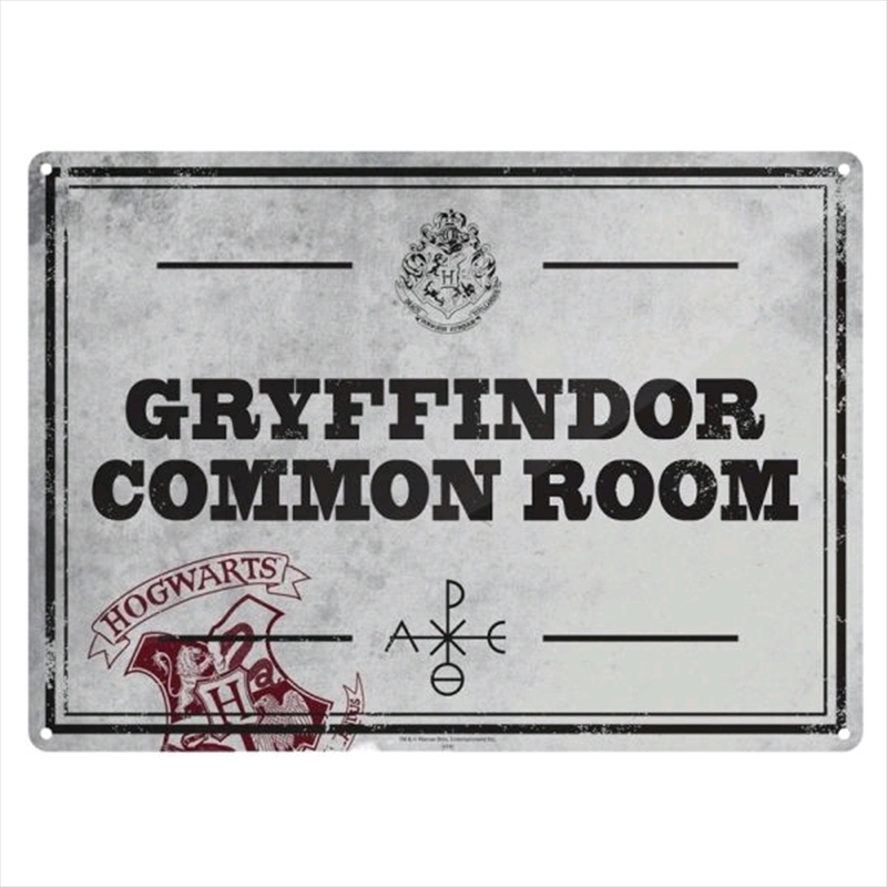 Harry Potter - Tin Sign Small Common Room/Product Detail/Posters & Prints
