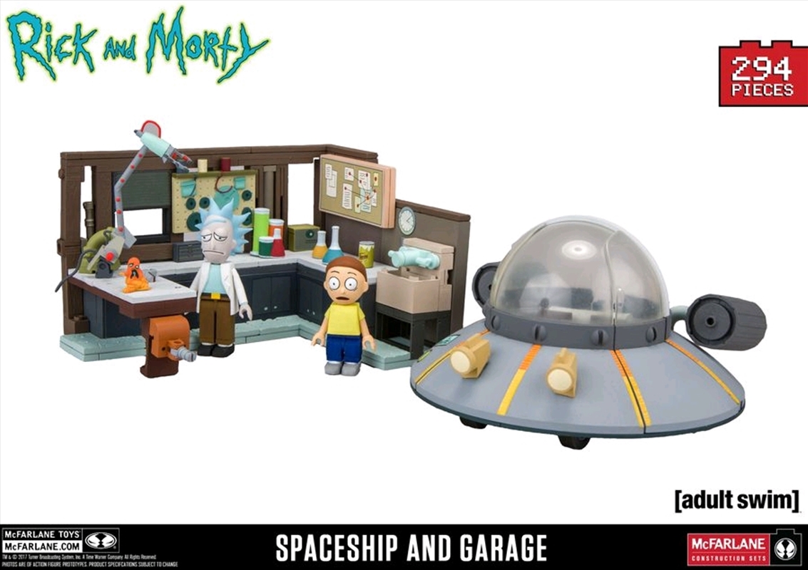Rick and Morty - Spaceship and Garage Large Construction Set/Product Detail/Figurines