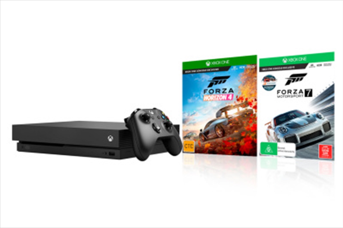 Buy Xbox One Console X with Forza Horizon 4 + Forza Motorsport 7 Online