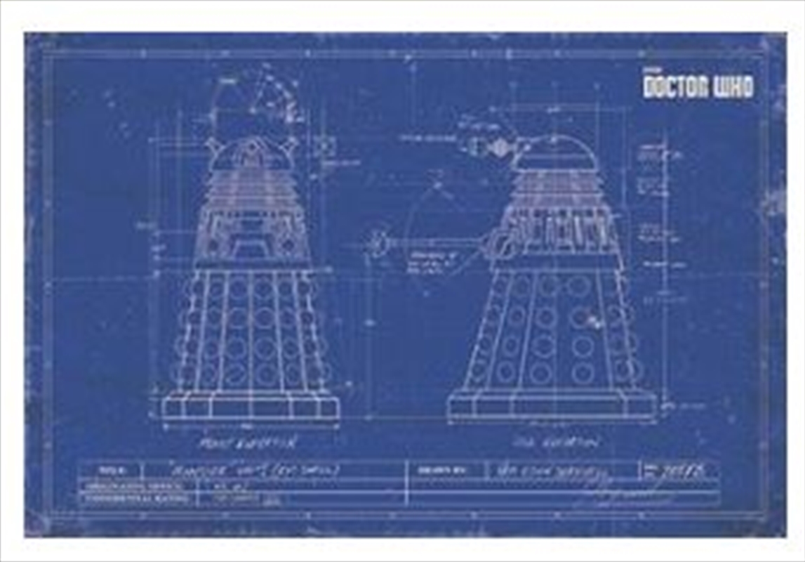 Doctor Who - Dalek Blue Print 60X80/Product Detail/Posters & Prints
