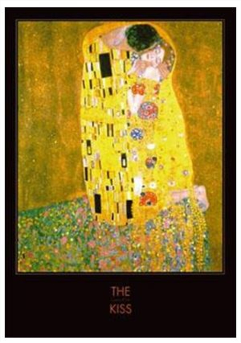 Klimt, Gustav - The Kiss Black Border/Product Detail/Posters & Prints