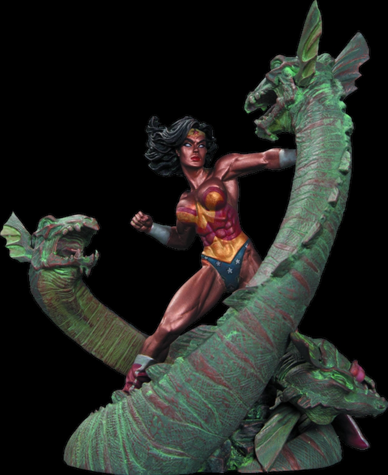 Wonder Woman - Wonder Woman vs Hydra Mini Patina Statue/Product Detail/Statues