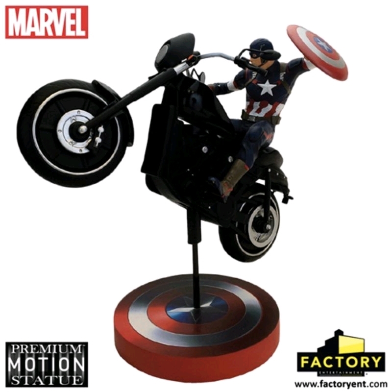 Avengers 2: Age of Ultron - Captain America Rides Premium Motion Statue/Product Detail/Statues