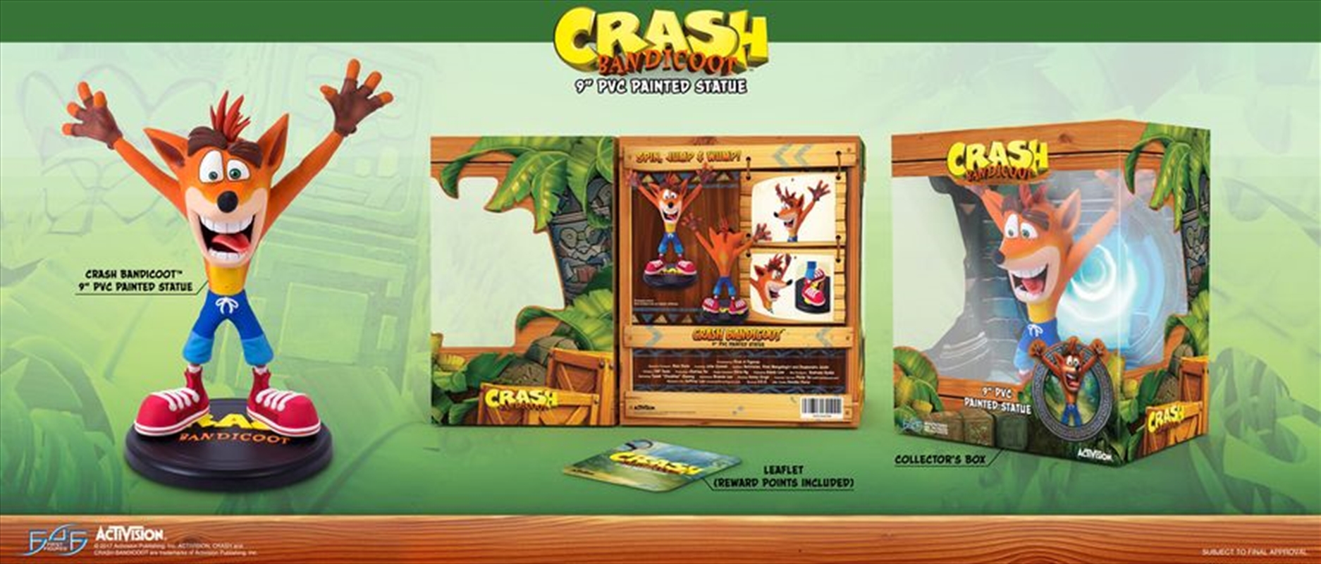 Crash Bandicoot - Crash Bandicoot 9" Vinyl Statue | Merchandise