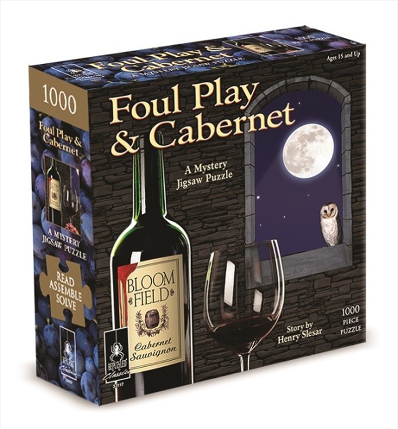 Foul Play & Cabernet Classic Mystery Jigsaw Puzzle 8 x 8"/Product Detail/Art and Icons