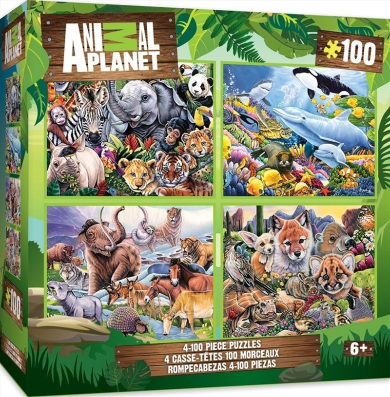 Animal Planet 4 Pack 100 pieces Puzzles/Product Detail/Nature and Animals