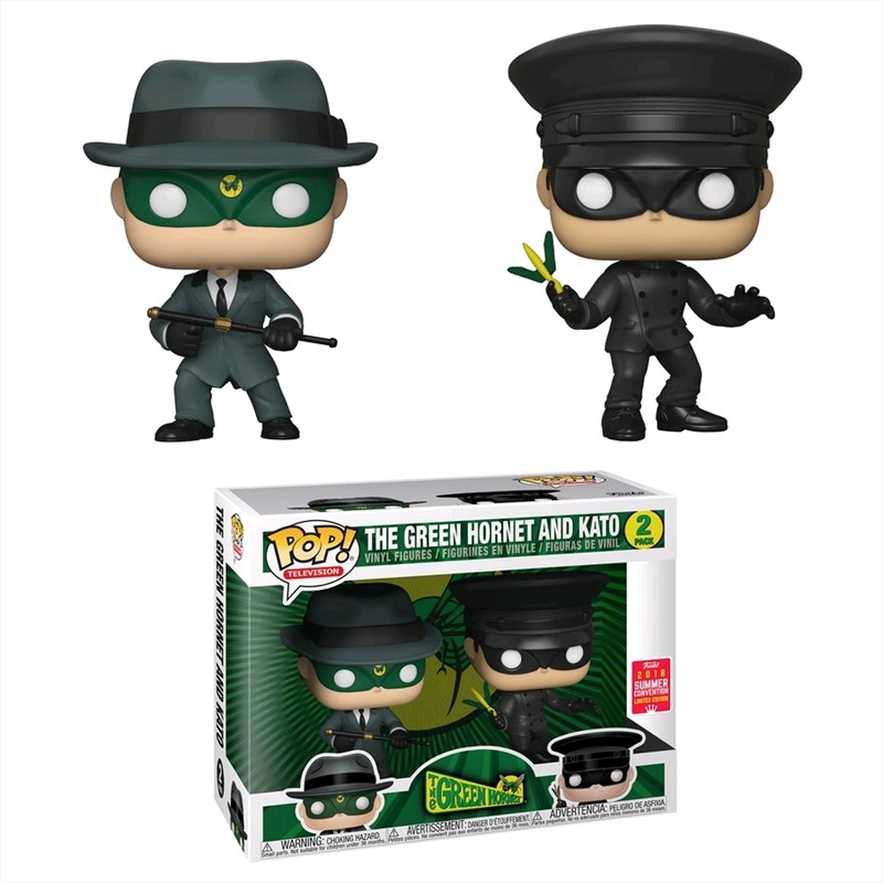 Green Hornet - Green Hornet & Kato SDCC 2018 US Exclusive Pop! Vinyl 2-pack [RS]/Product Detail/Movies