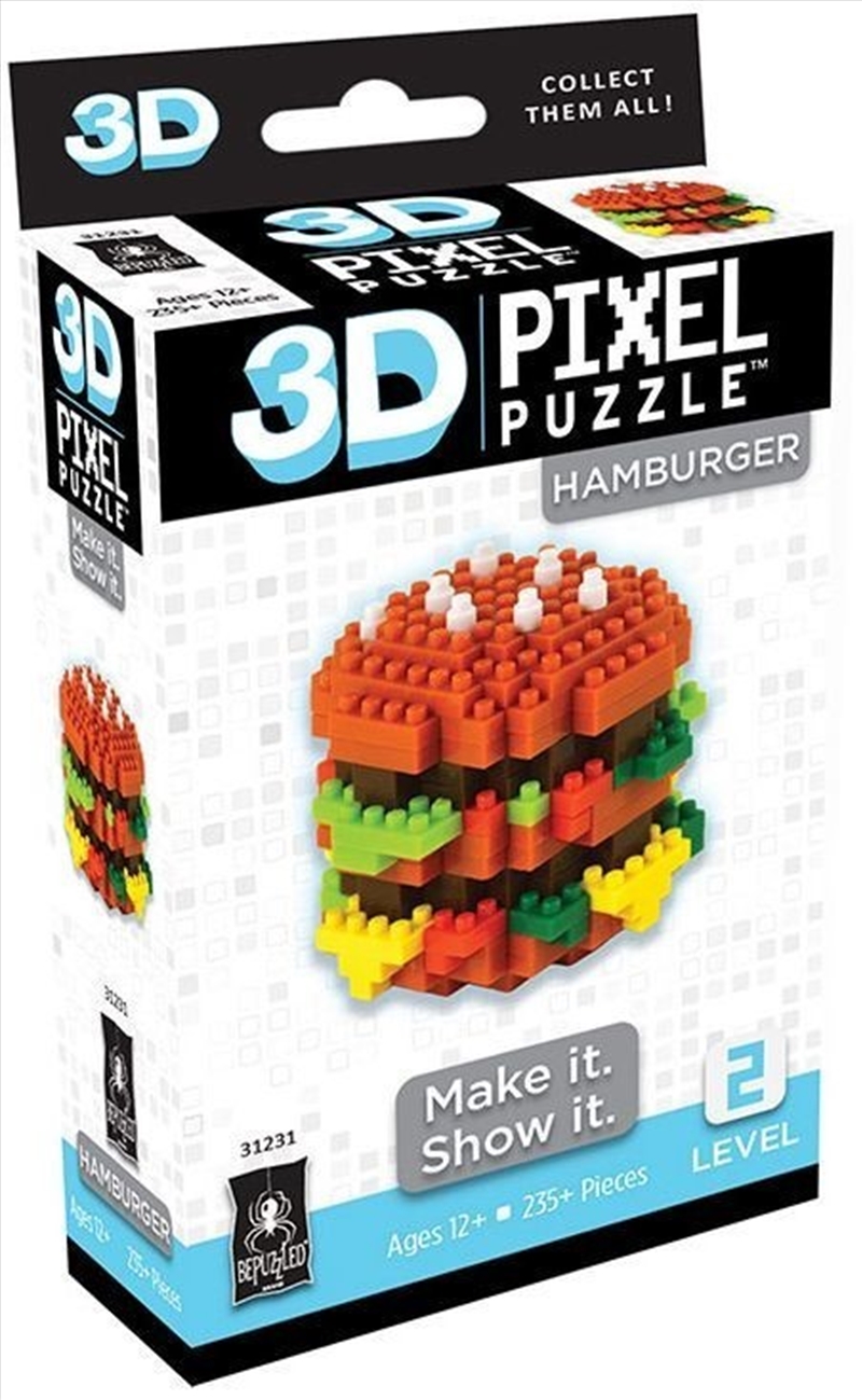 3D Pixel Puzzle Mini - Cheeseburger/Product Detail/Jigsaw Puzzles