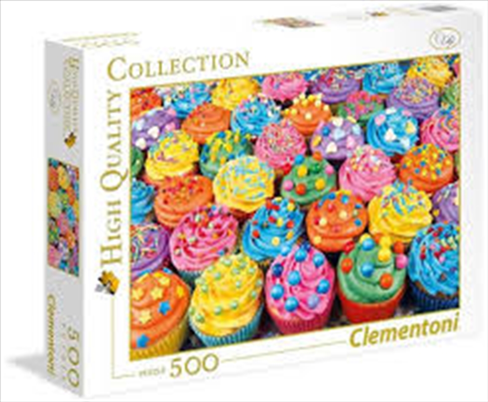 Colorful Cupcakes 500 Piece Puzzle/Product Detail/Art and Icons