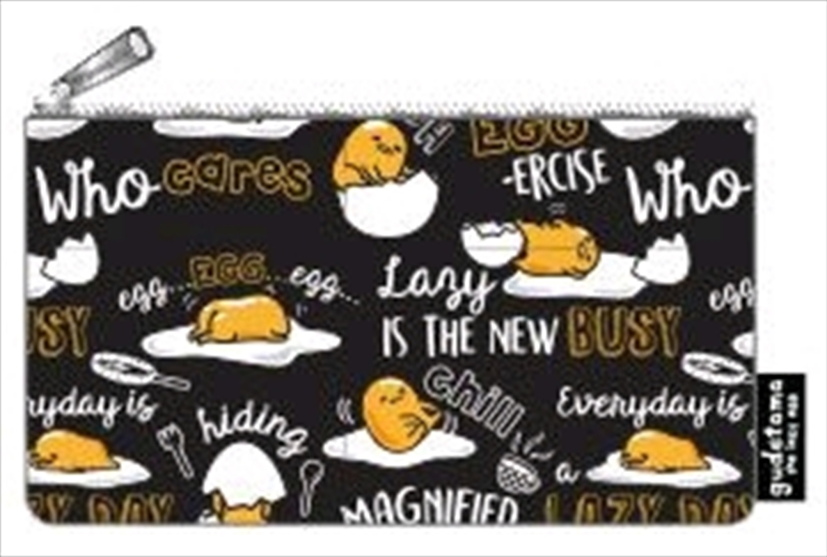 Loungefly - Gudetama - Lazy Print Pencil Case/Product Detail/Pencil Cases