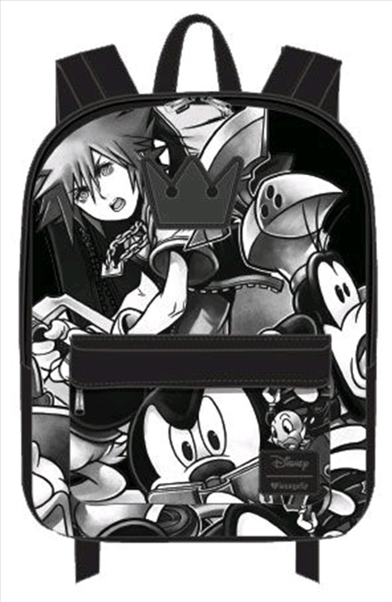 Kingdom Hearts Black & White Backpack, Apparel Sanity