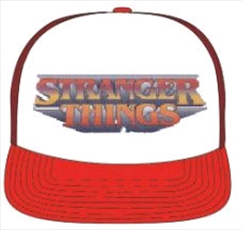 Loungefly - Stranger Things - Logo Red & White Trucker Cap/Product Detail/Caps & Hats