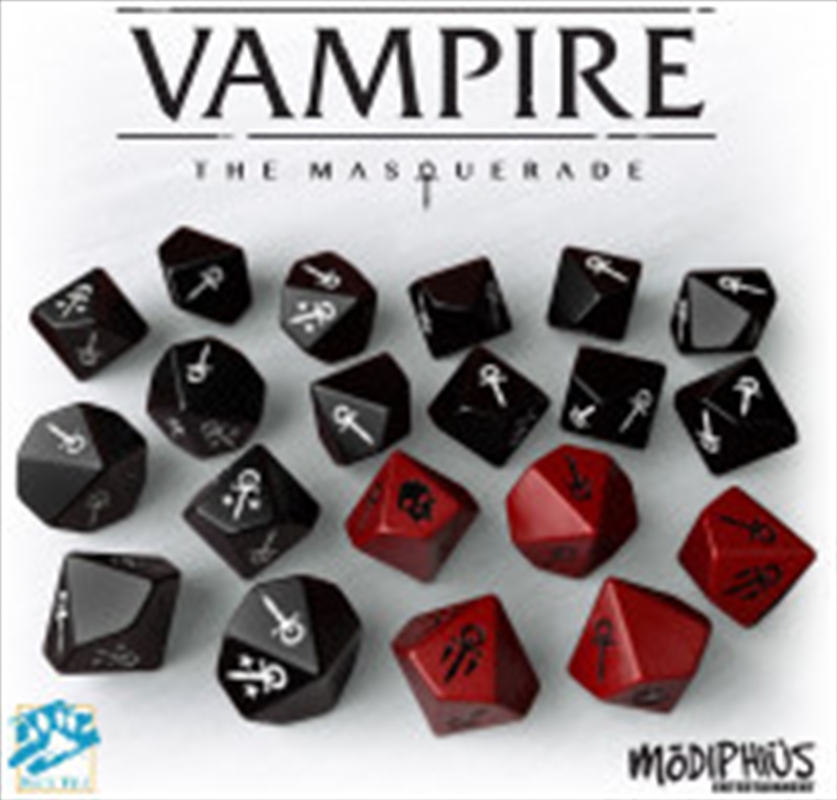 Vampire the Masquerade Dice Set (20 Custom 10-sided Dice)/Product Detail/Board Games