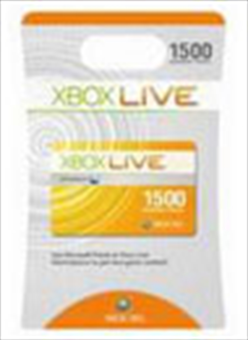 Xbox Live 1500 Microsoft Points Card/Product Detail/Consoles & Accessories