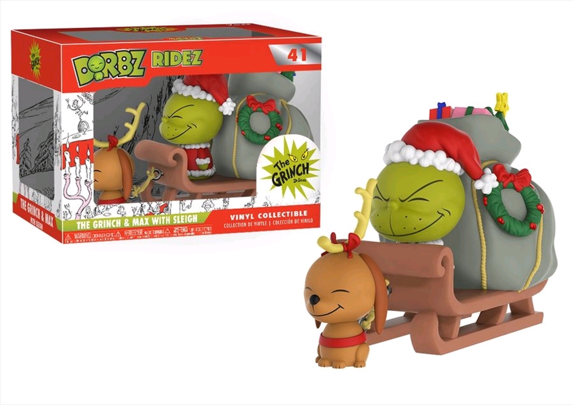 Dr Seuss - The Grinch & Max on Sled Dorbz Ridez/Product Detail/Funko Collections