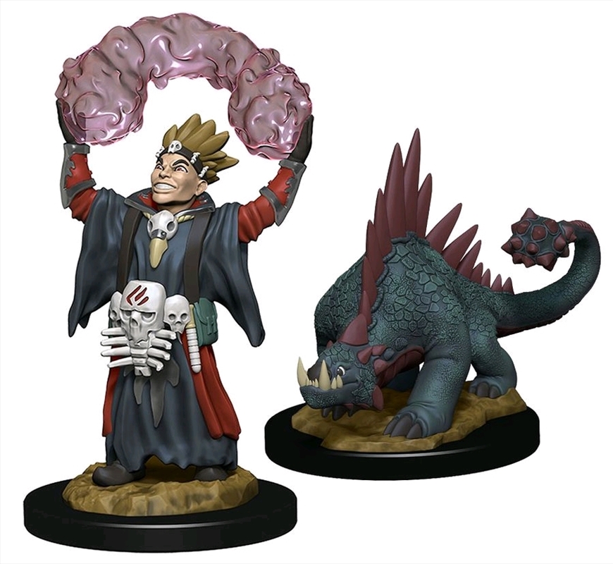 Wardlings - Boy Warlock & Lizard Pre-Painted Minis/Product Detail/Games Accessories