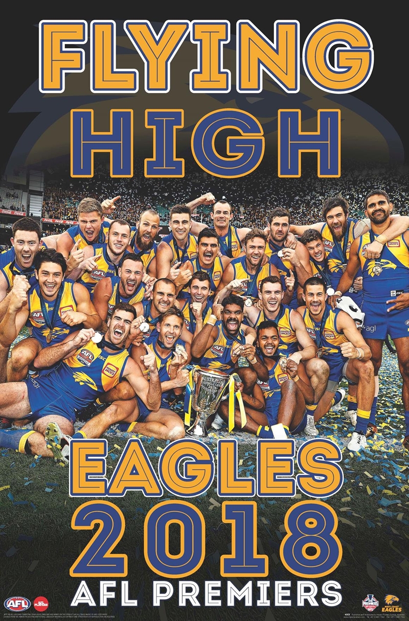 2018 AFL Premiers Poster - West Coast Eagles/Product Detail/Posters & Prints