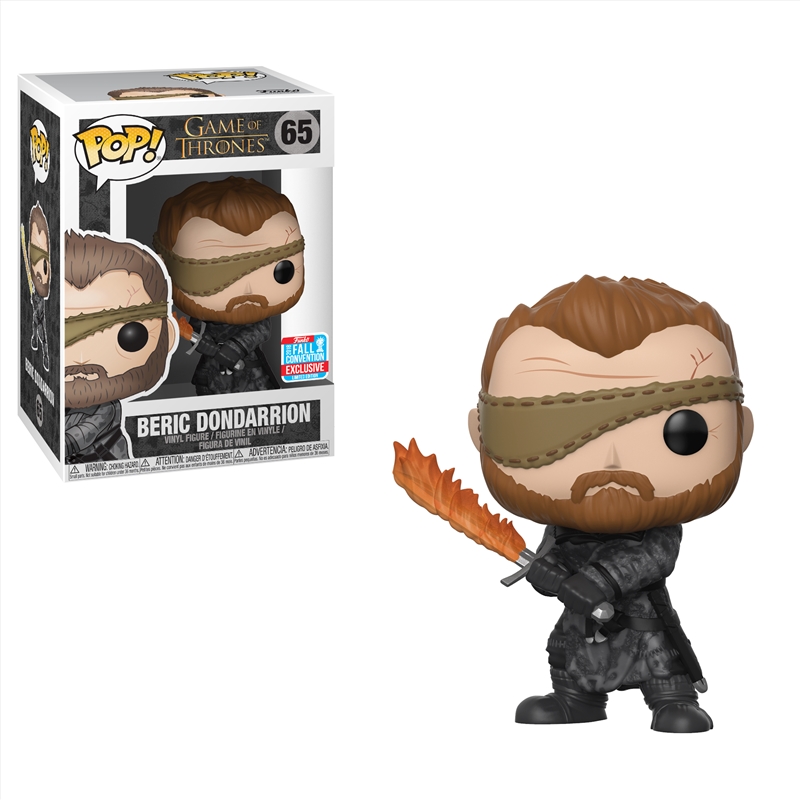 Game of Thrones - Beric Dondarrion with Flame Sword NYCC 2018 Exclusive Pop! Vinyl [RS]/Product Detail/TV