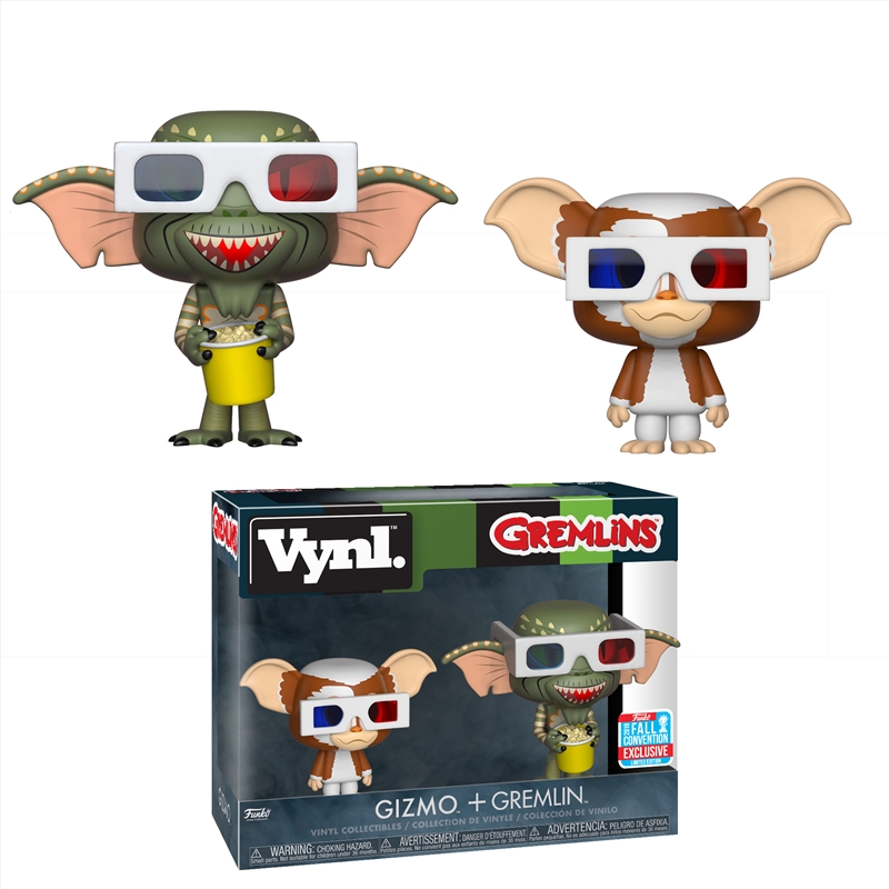 Gremlins - Gizmo & Gremlin in 3D Glasses NYCC 2018 Exclusive Vynl. [RS]/Product Detail/Funko Collections