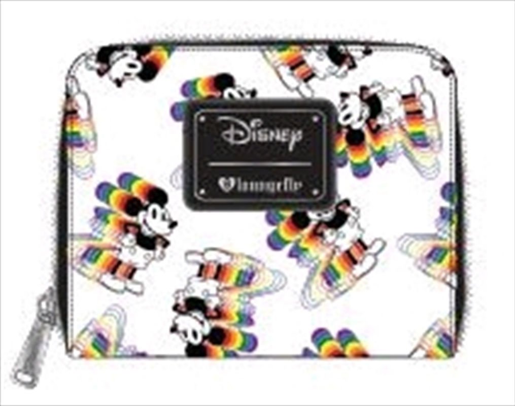 Loungefly - Mickey Mouse - Mickey Rainbow Print Zip-Around Wallet/Product Detail/Wallets