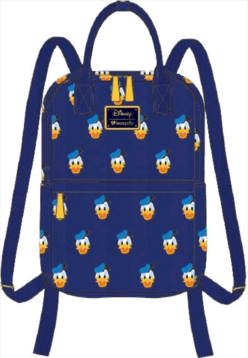 Loungefly - Mickey Mouse - Donald Head Print Mini Backpack/Product Detail/Bags
