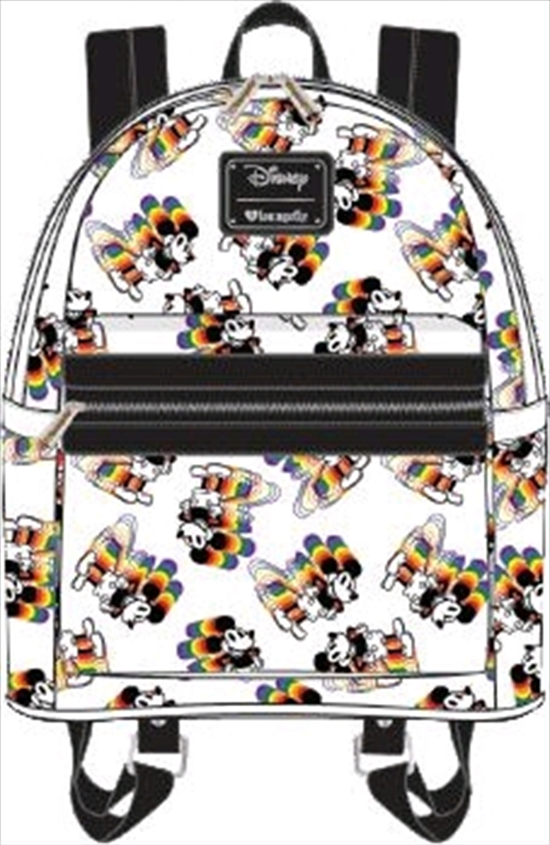 Loungefly - Mickey Mouse - Mickey Rainbow Print Mini Backpack/Product Detail/Bags