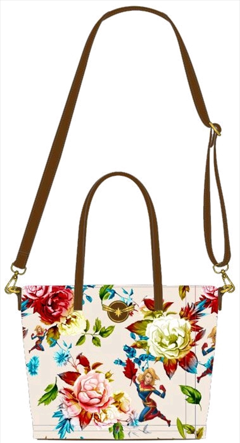 Loungefly - Captain Marvel - Floral Tote Bag/Product Detail/Bags