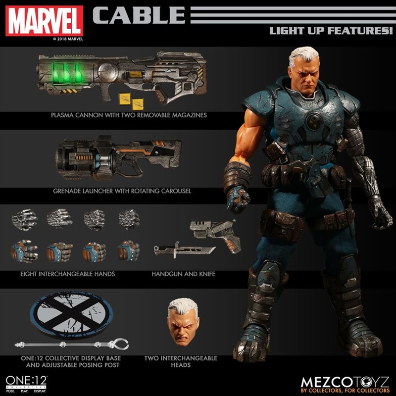 X-Men - Cable One:12 Collective Action Figure (Light Up Features)/Product Detail/Cables