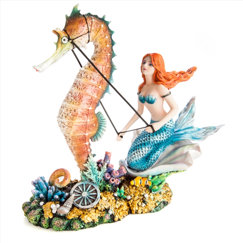 Mermaid Riding a Seahorse/Product Detail/Statues