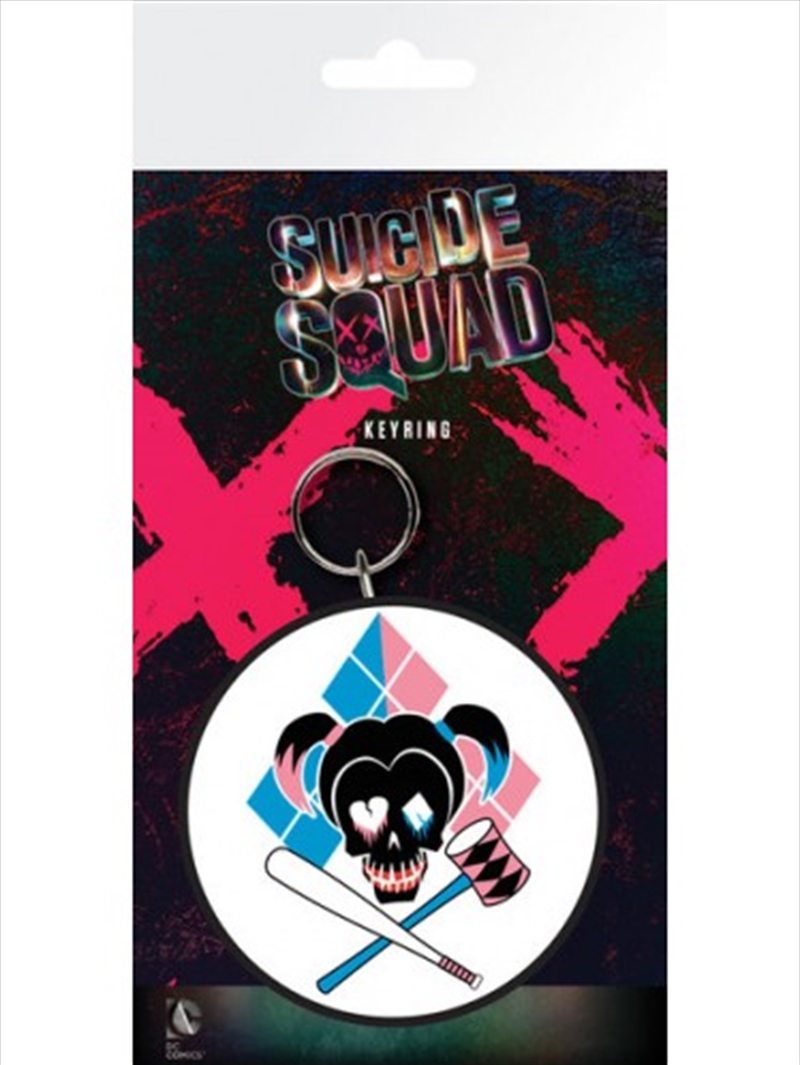 DC Comics Suicide Squad Harley Skull Keyring/Product Detail/Keyrings
