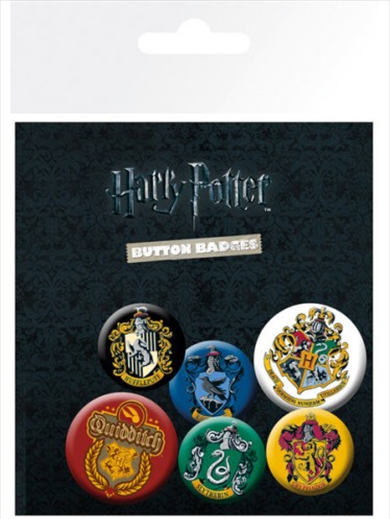 Harry Potter Crests Badge Pack/Product Detail/Buttons & Pins