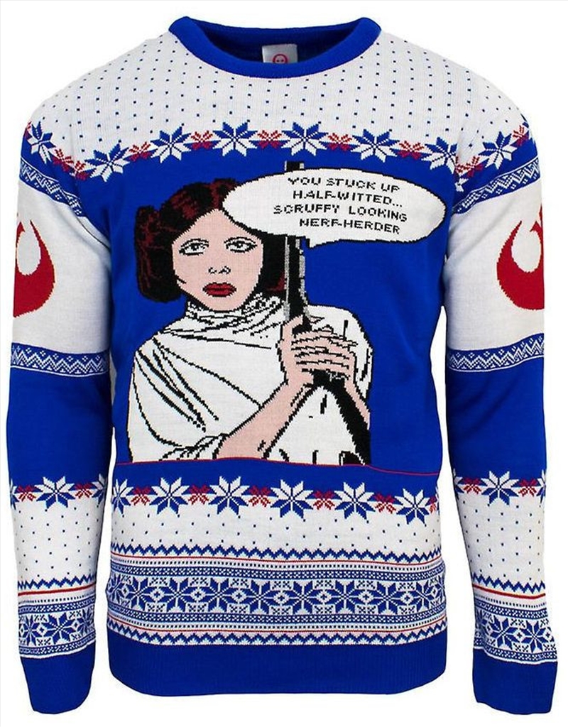 Official Star Wars Princess Leia Christmas Jumper Ugly Sweater M/Product Detail/Outerwear