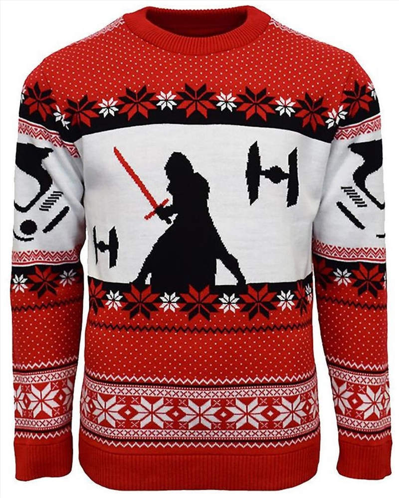 Official Star Wars Kylo Ren Christmas Jumper Ugly Sweater L/Product Detail/Outerwear