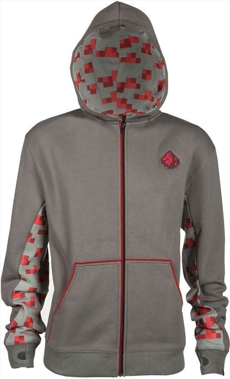 Minecraft Redstone Zip-Up Hoodie M/Product Detail/Outerwear