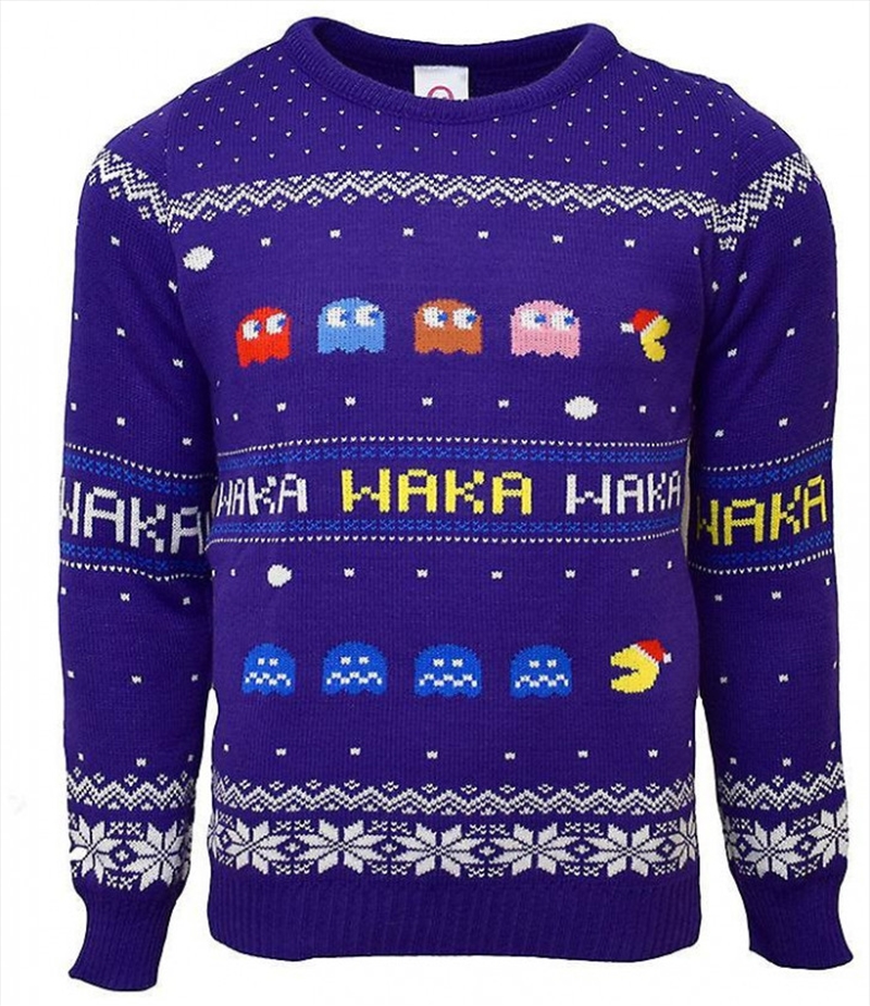 Official Pac-Man Christmas Jumper Ugly Sweater S/Product Detail/Outerwear